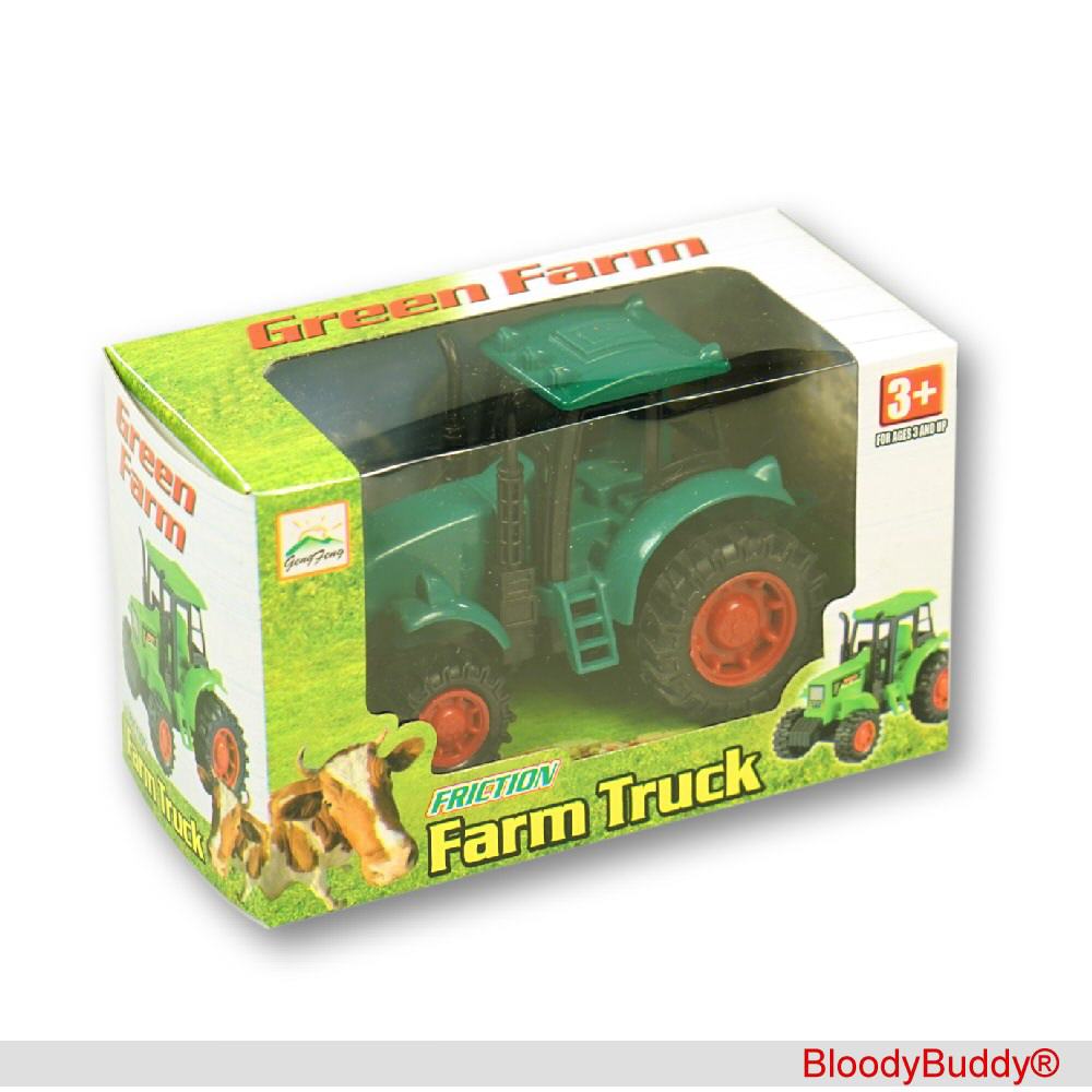 Farmtraktor mit Rückaufzug