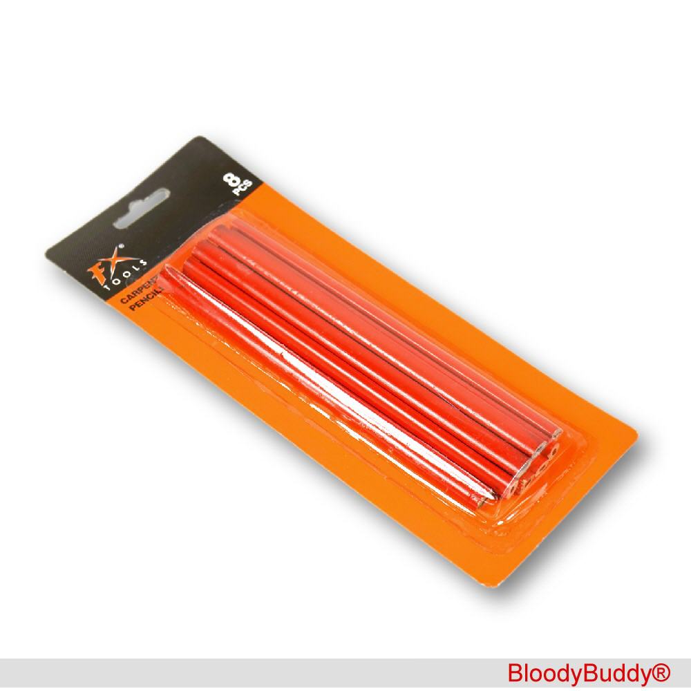 TreuePräsent Zimmermanns-Bleistifte 8er-Set