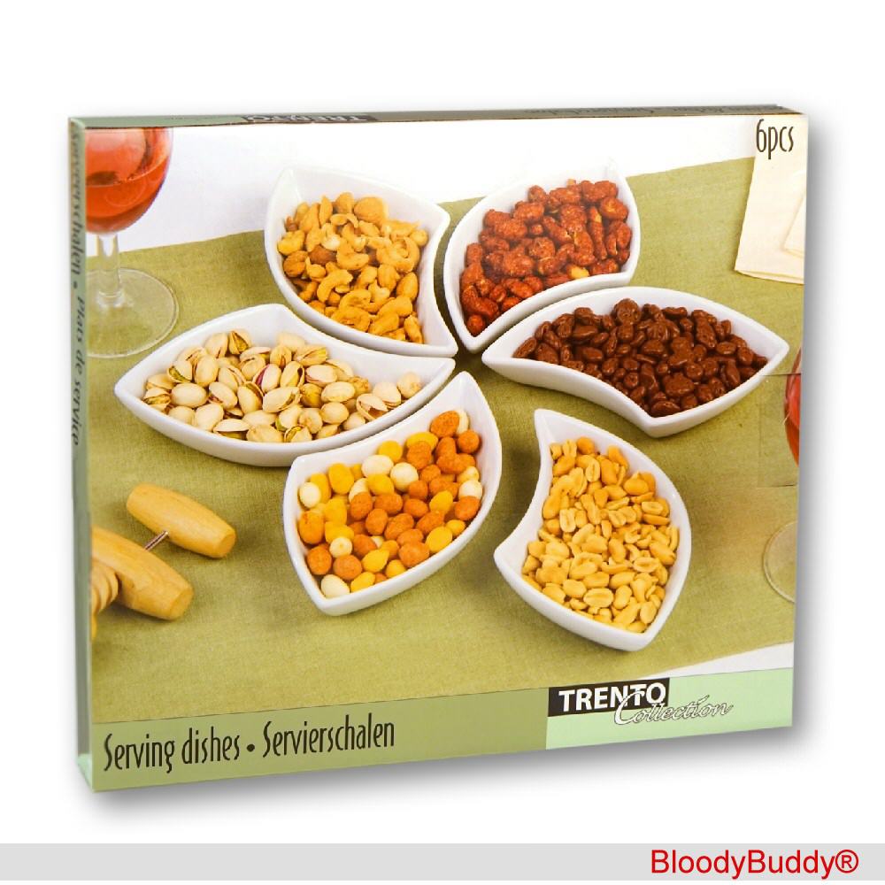 Porzellan-Snackschale 6-teilig