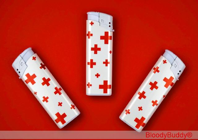 Feuerzeug Kreuze / Pluszeichen