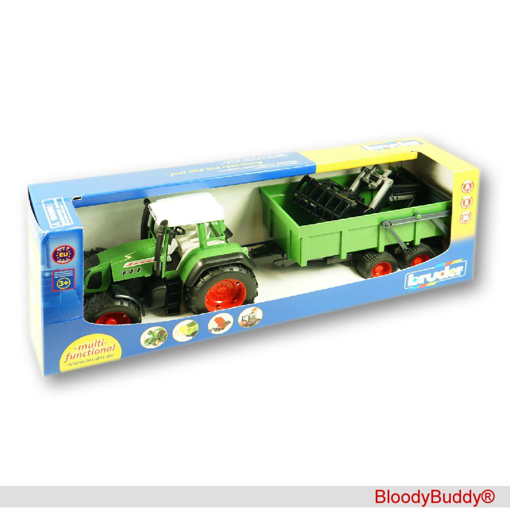 TreuePräsent Spielzeugtraktor mit Anhänger