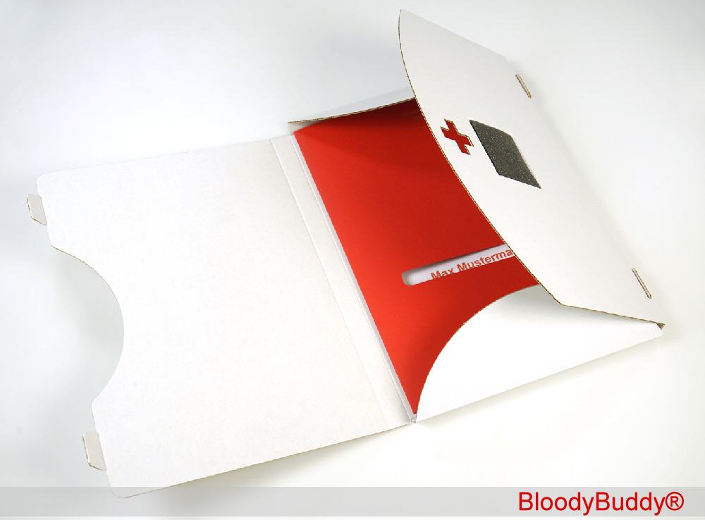Mappe für Jubiläums-Blutspender