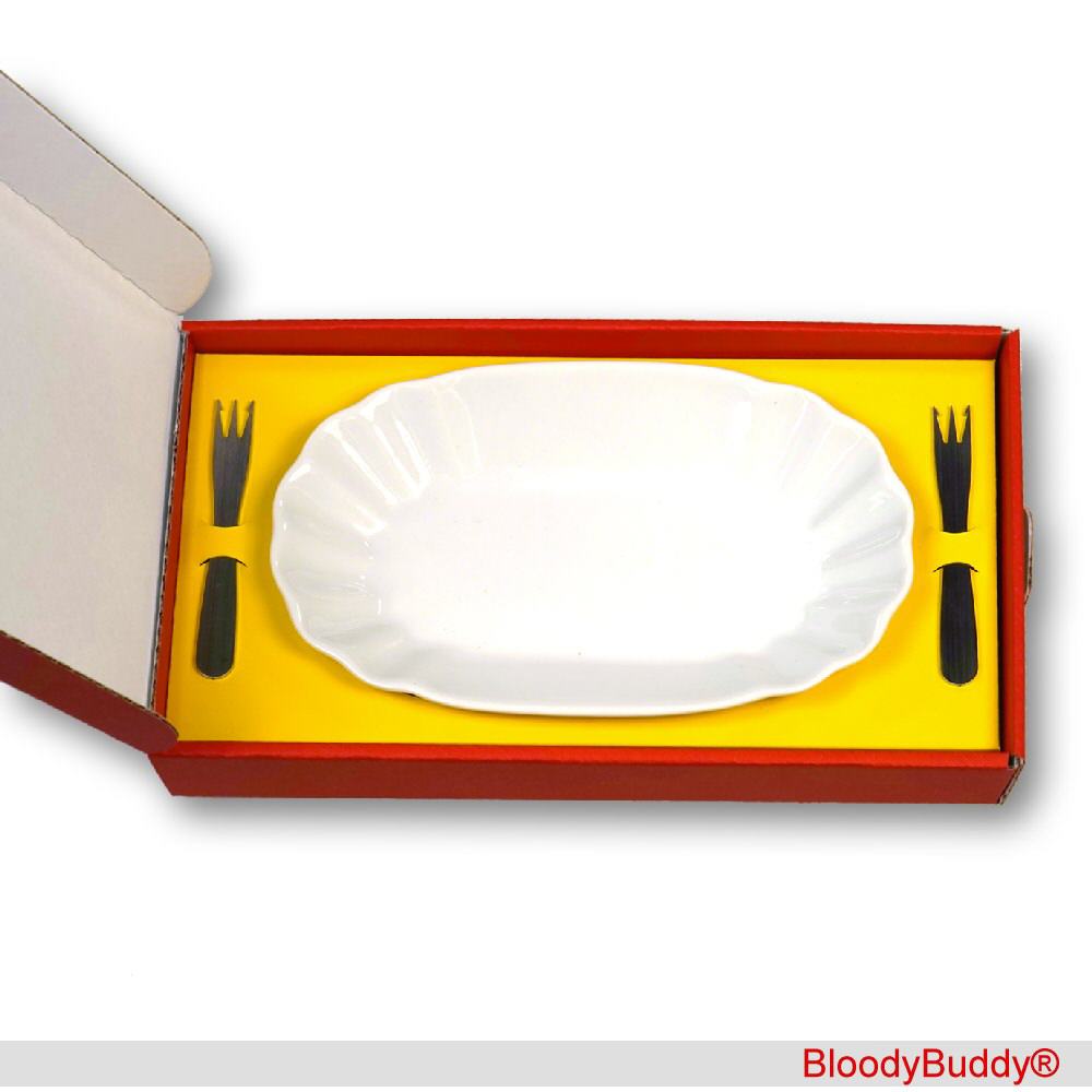 Geschenk-Set Pommesschale mit zwei Pommesgabeln