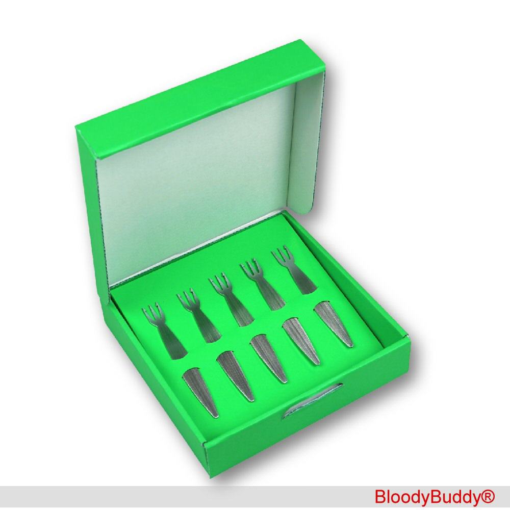 Geschenk-Set fünf Pommesgabeln Modell 01