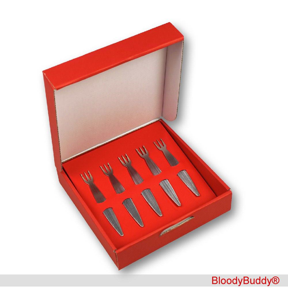 Geschenk-Set fünf Pommesgabeln Modell 01