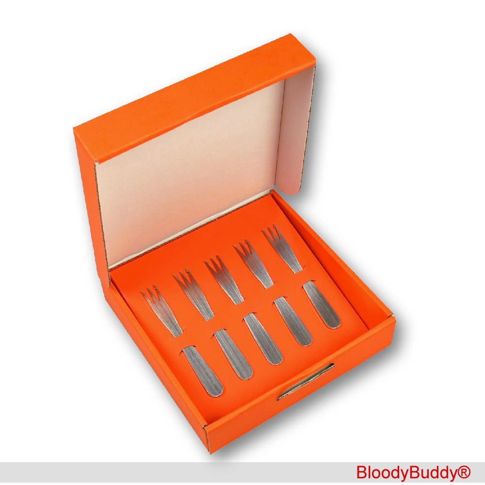 Geschenk-Set fünf Pommesgabeln Modell 03