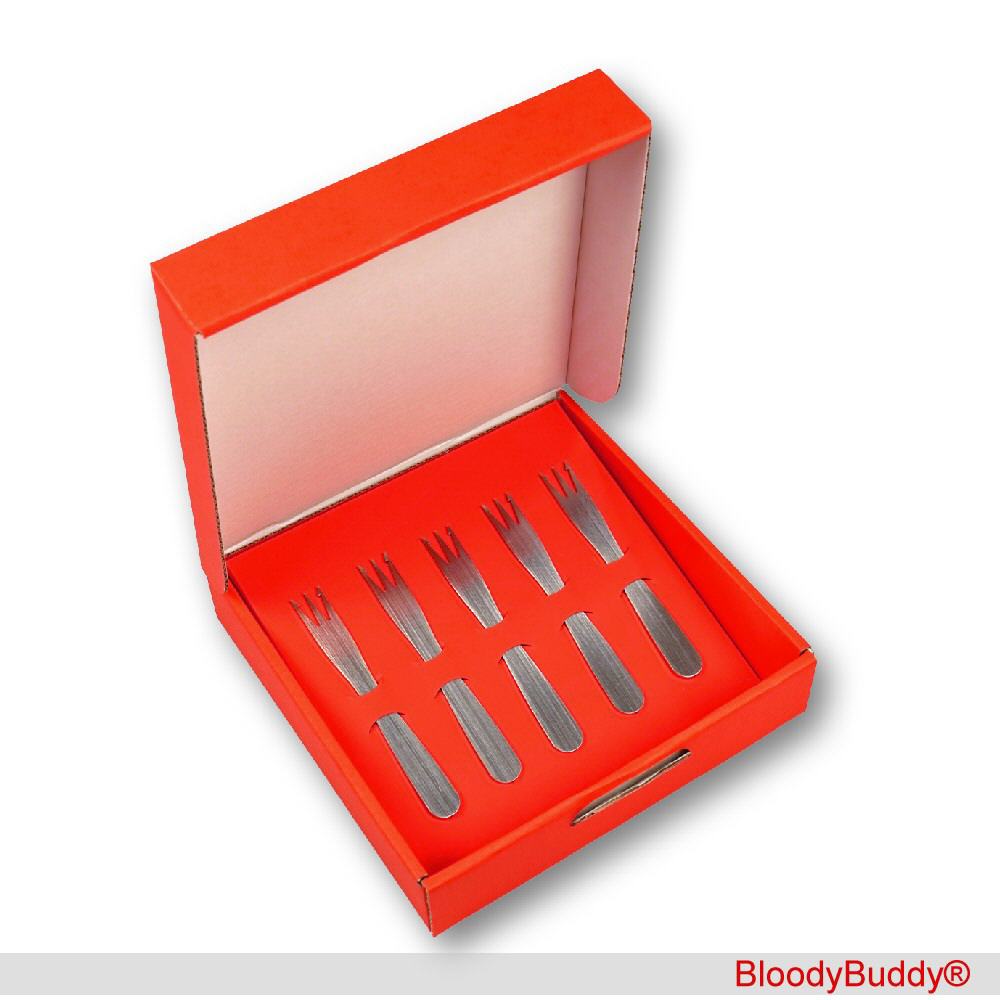 Geschenk-Set fünf Pommesgabeln Modell 03