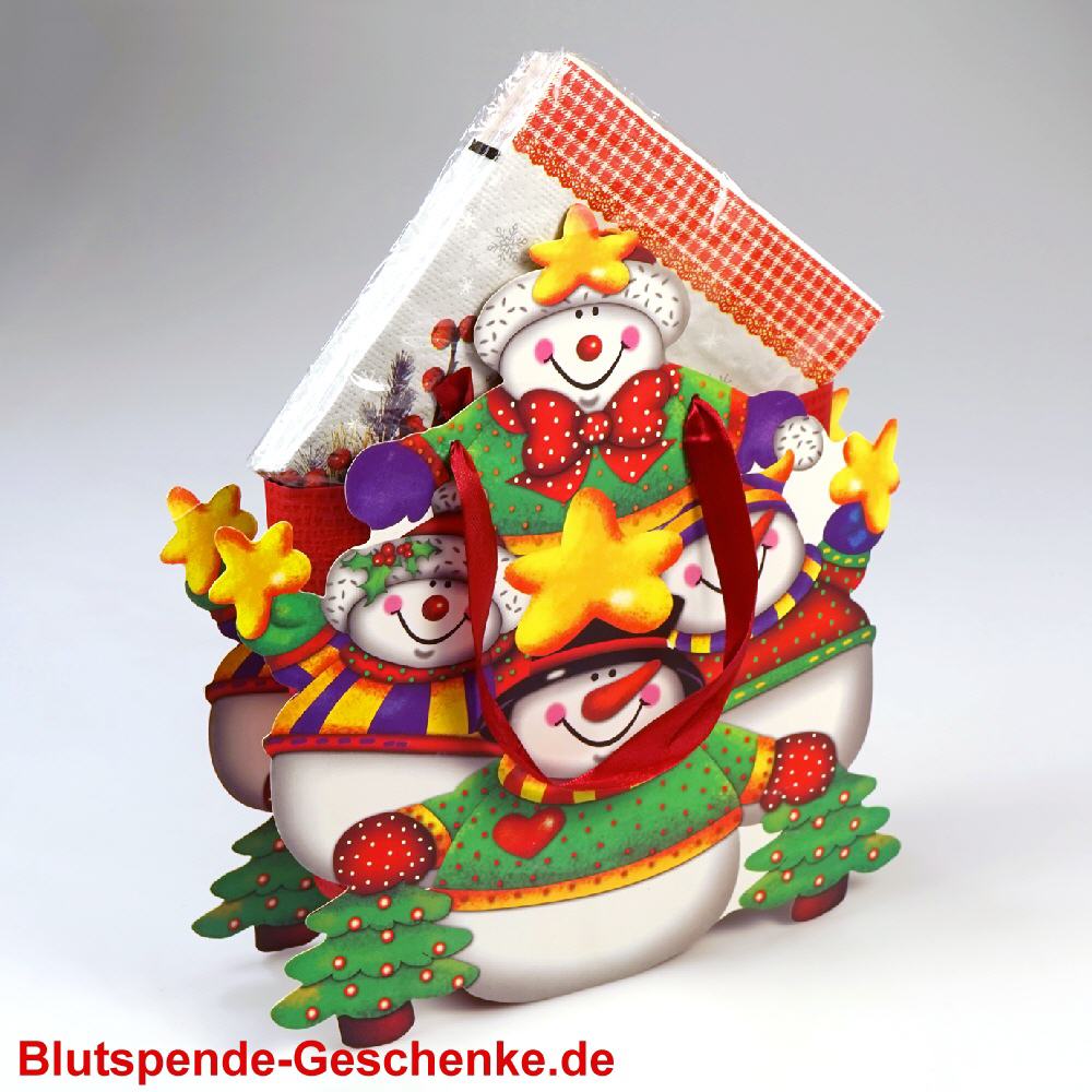 Blutspendegeschenk Geschenktüte mit Servietten