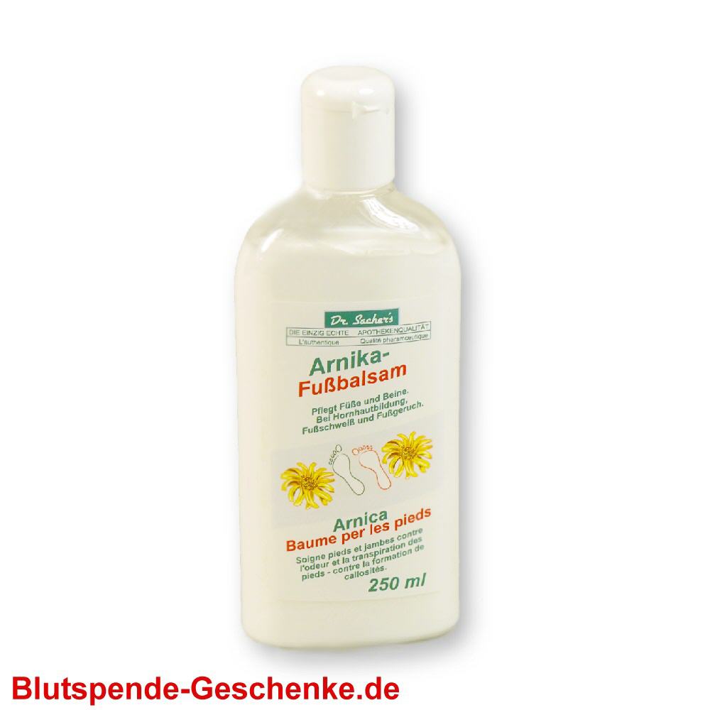 Blutspendegeschenk Arnika-Fussbalsam