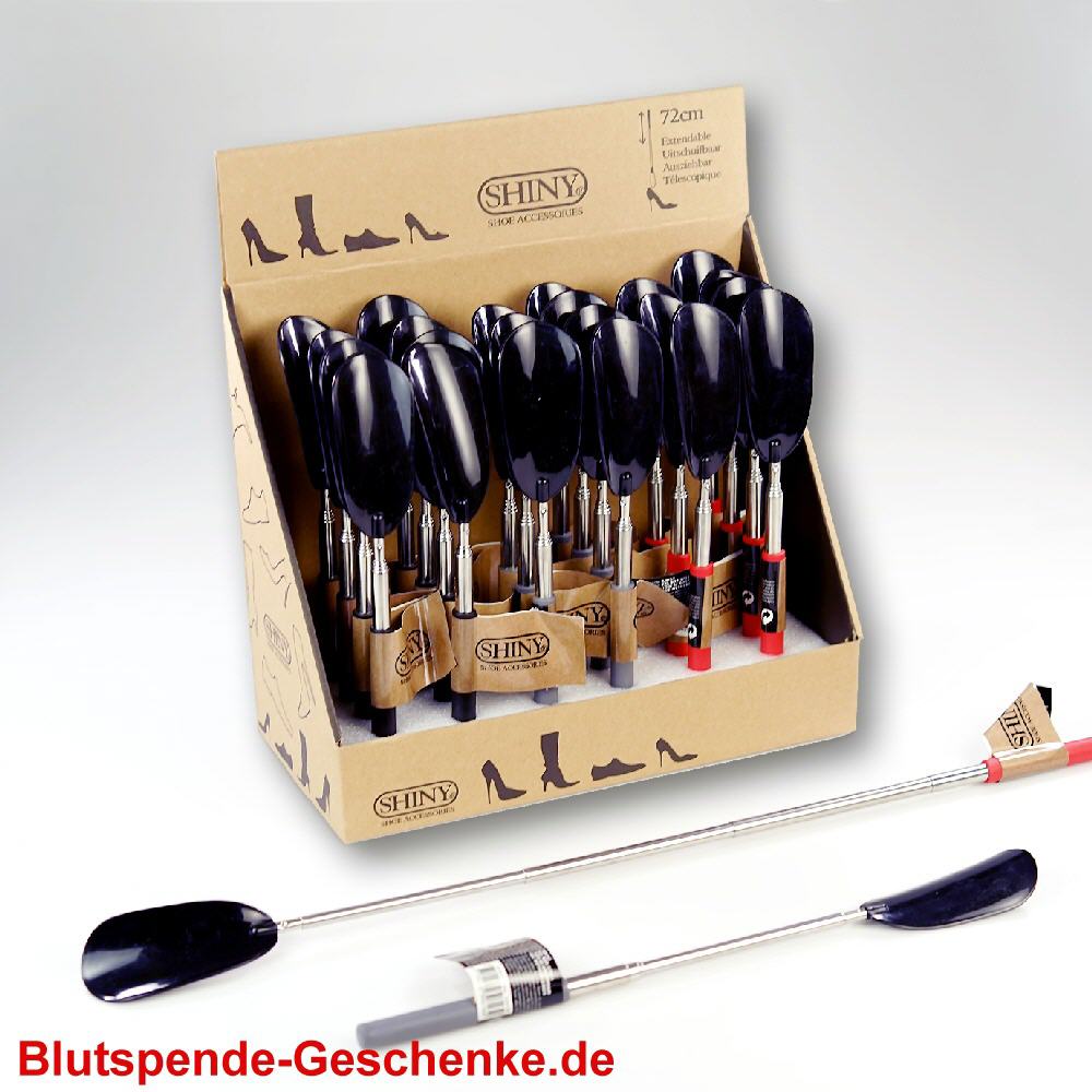 Blutspendegeschenk Schuhlöffel ausziehbar