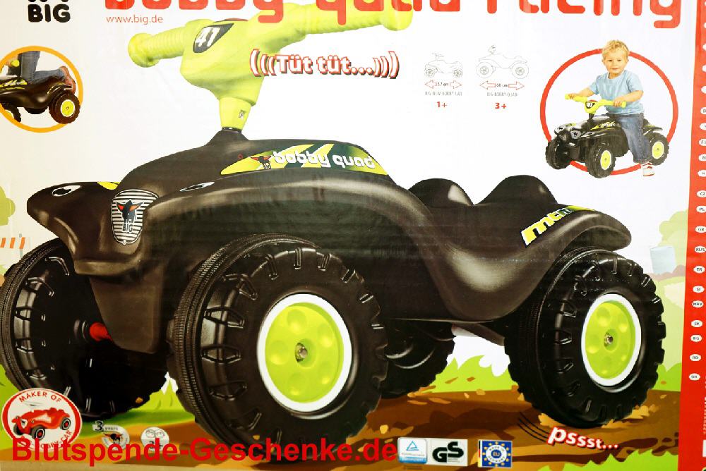 Blutspendegeschenk Bobby-Car Quad