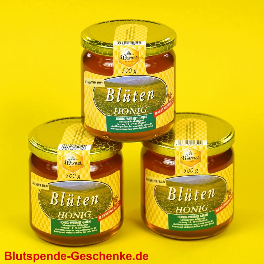 Blutspendegeschenk Honig 500g flüssig