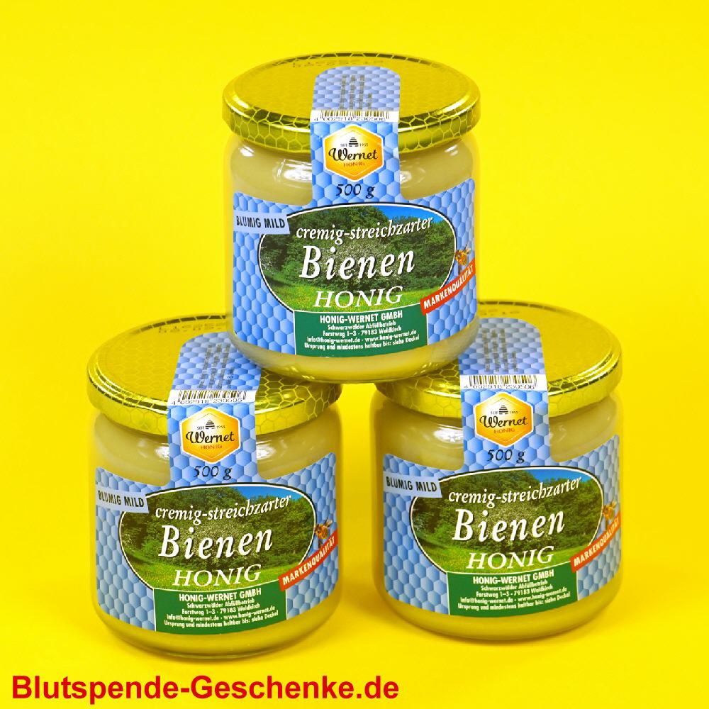 Blutspendegeschenk Honig 500g gerührt