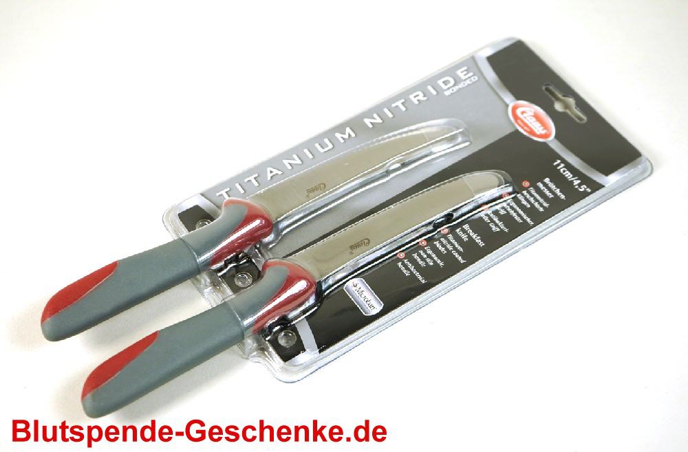 Blutspendegeschenk Brötchen-Messer