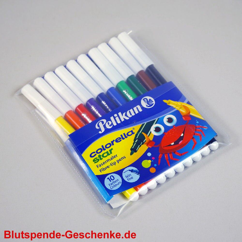 Blutspendegeschenk Filz-Buntstifte