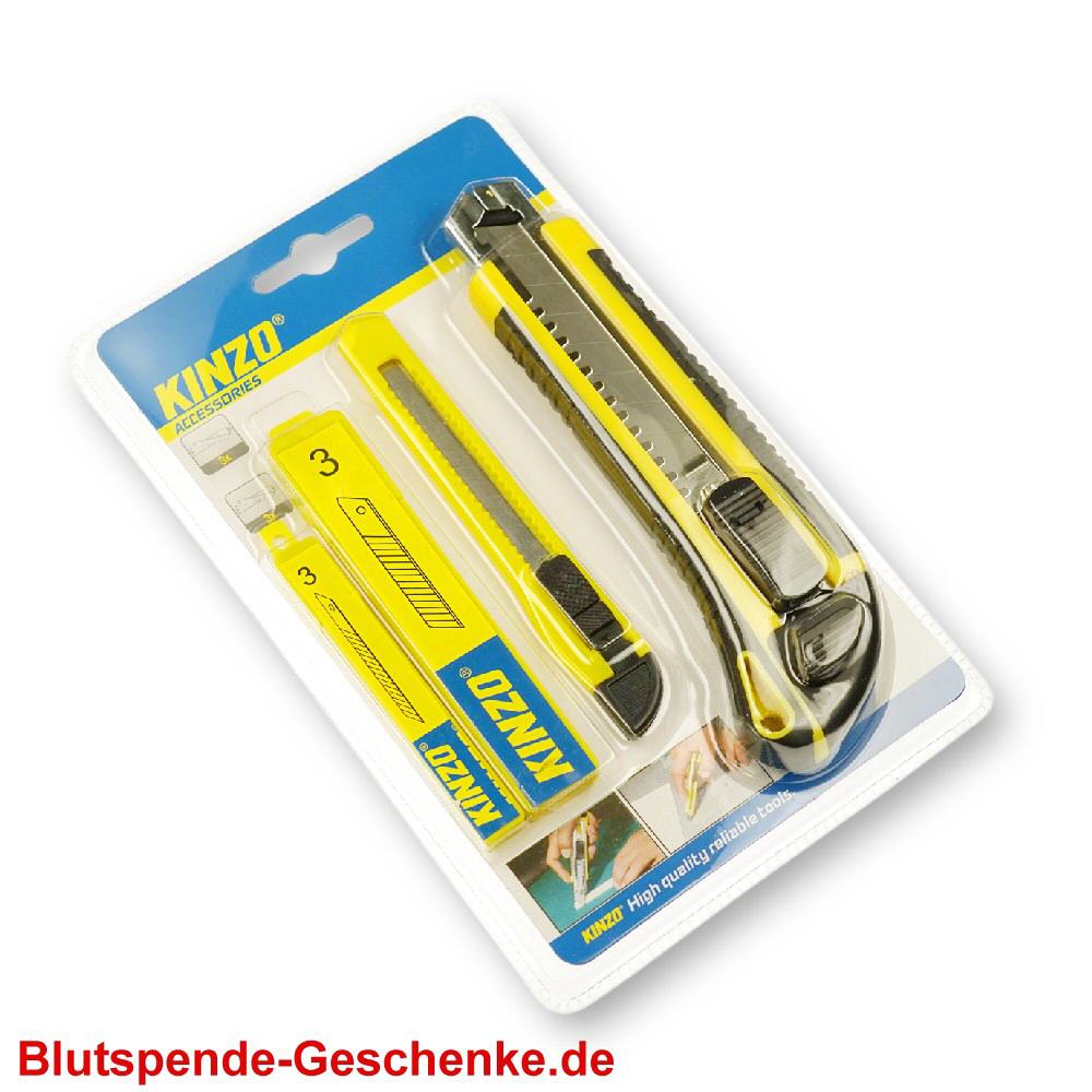 Blutspendegeschenk Cuttermesserset