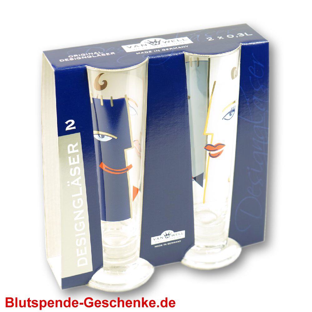 Blutspendegeschenk Biertulpen 2er-Set