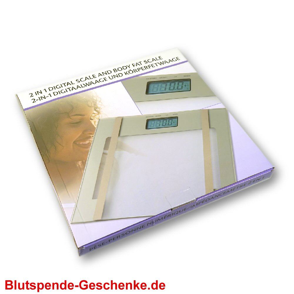 Blutspendegeschenk Körperfettwaage