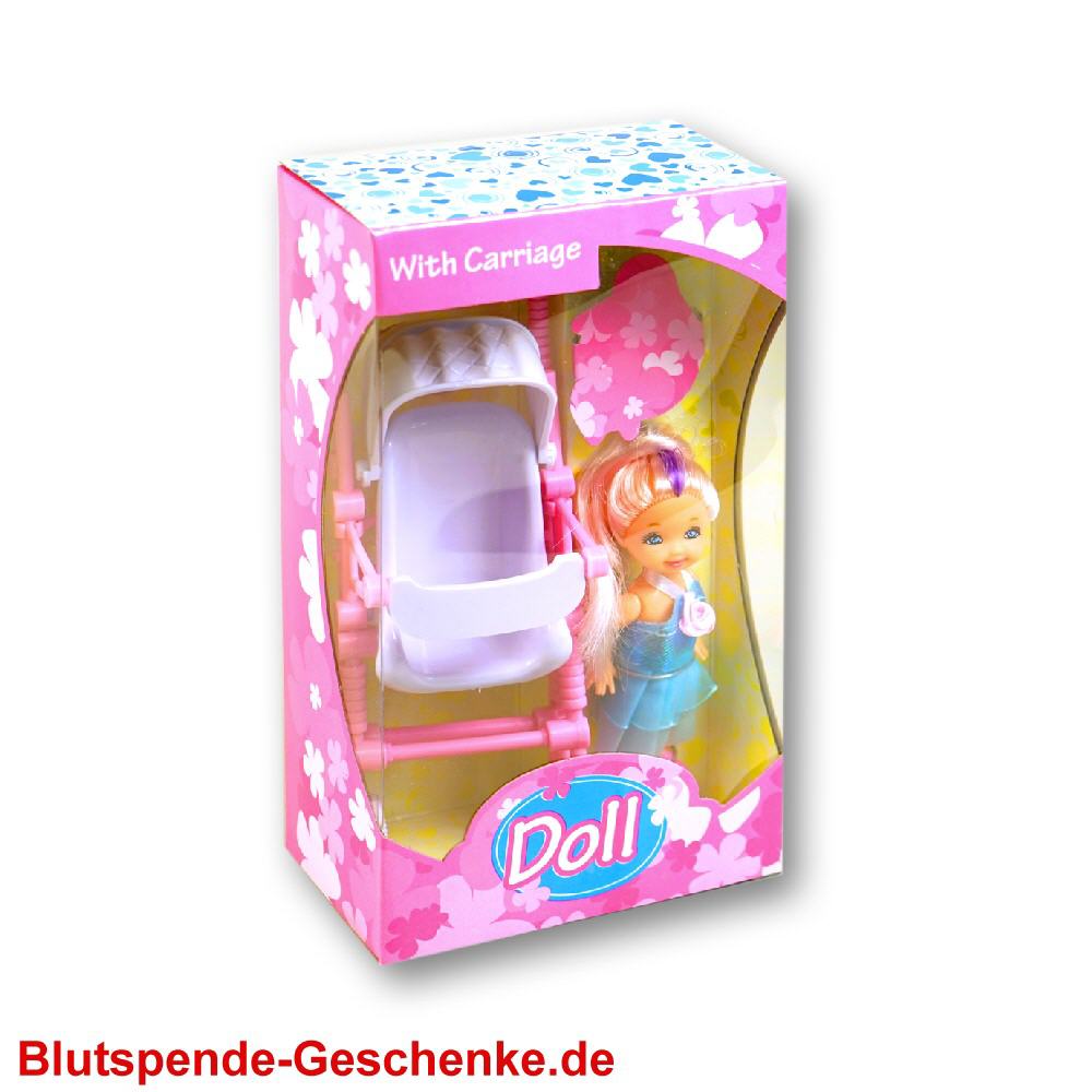 Blutspendegeschenk Doll-Baby mit Buggy