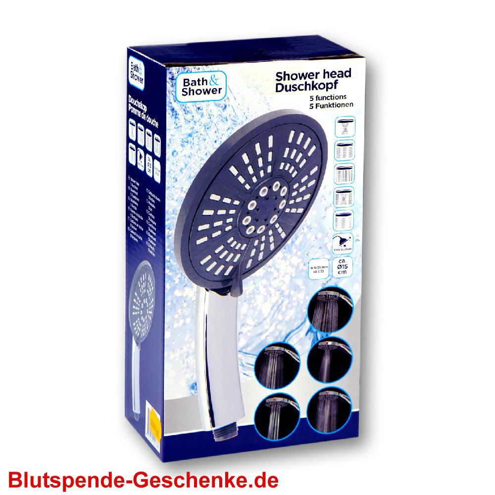 Blutspendegeschenk Duschkopf