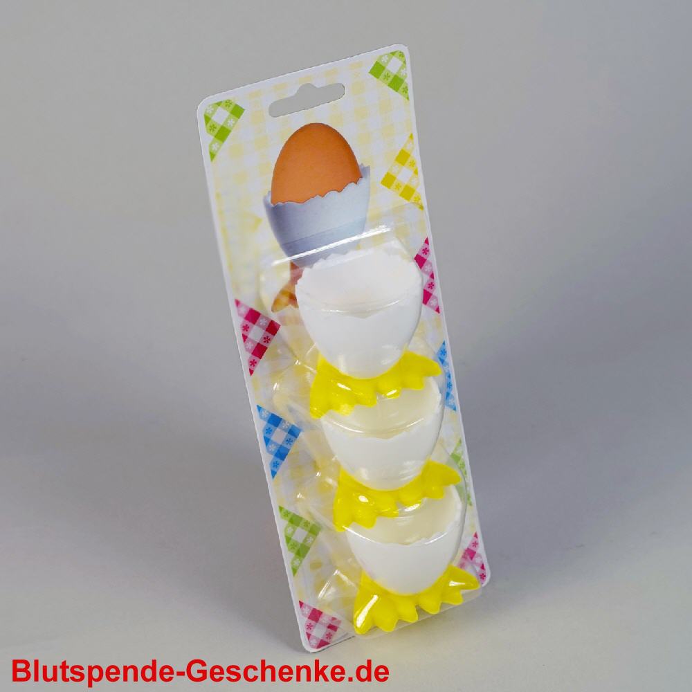 Blutspendegeschenk Eierbecher aus Kunststoff