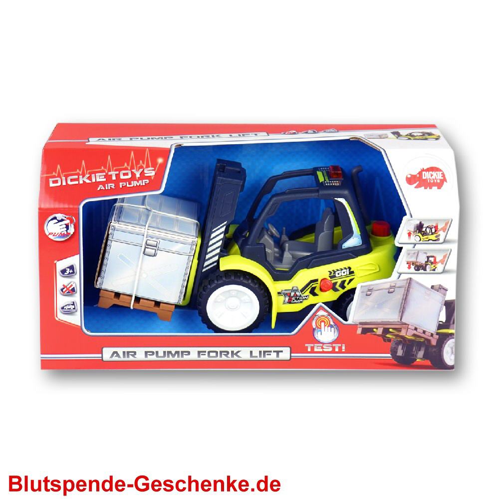 Blutspendegeschenk Gabelstapler