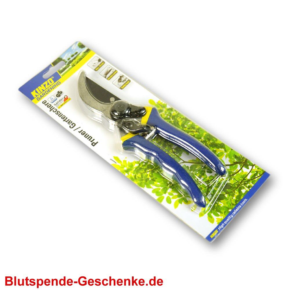 Blutspendegeschenk Gartenschere