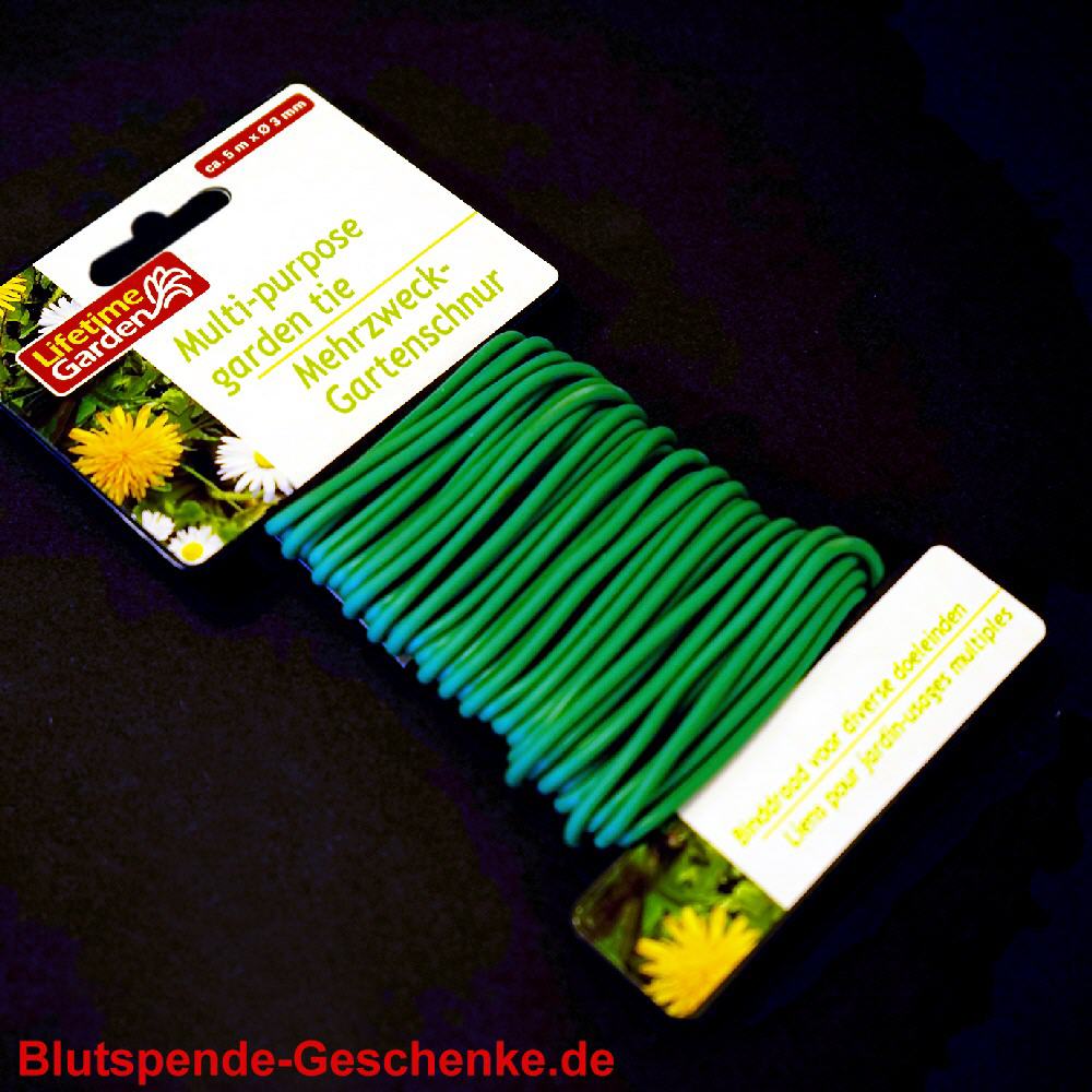 Blutspendegeschenk Gartenschnur