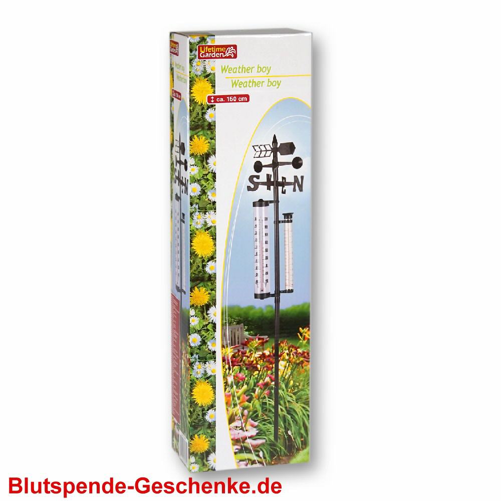 Blutspendegeschenk Wetterstation Fur Den Garten