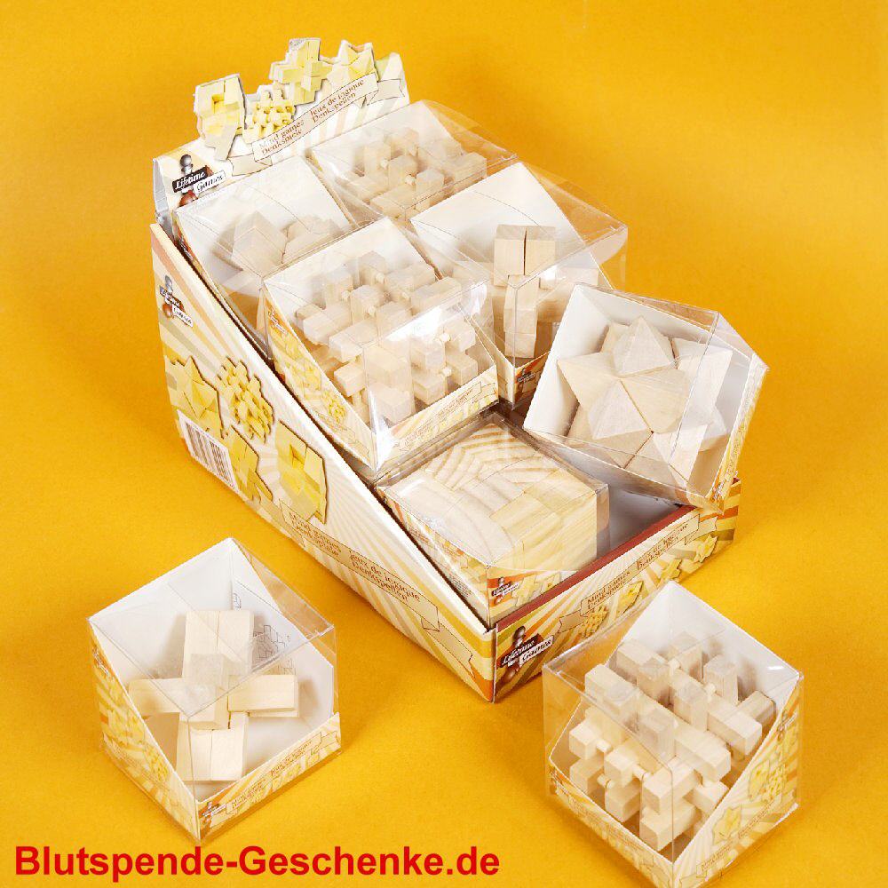 Blutspendegeschenk Holz-Geduldsspiel