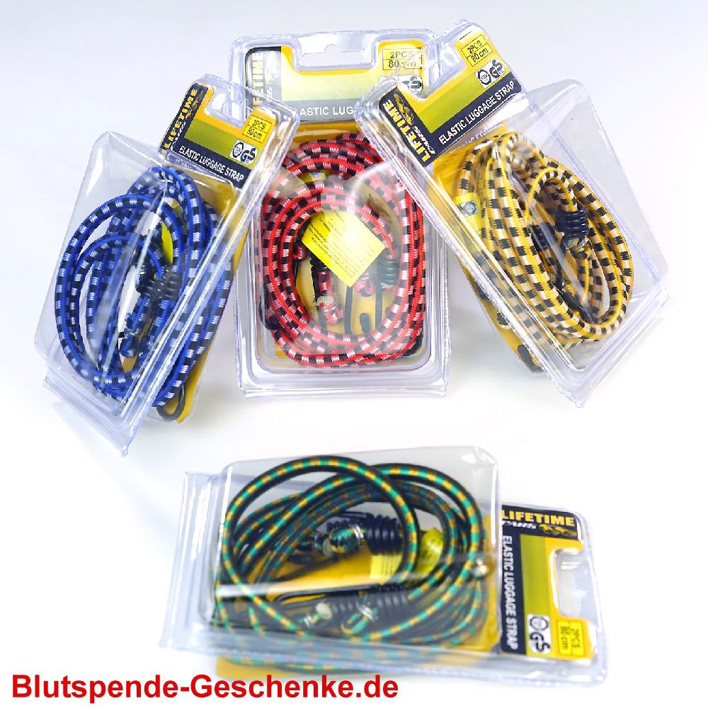 Blutspendegeschenk Gepäckspanner 2er-Set