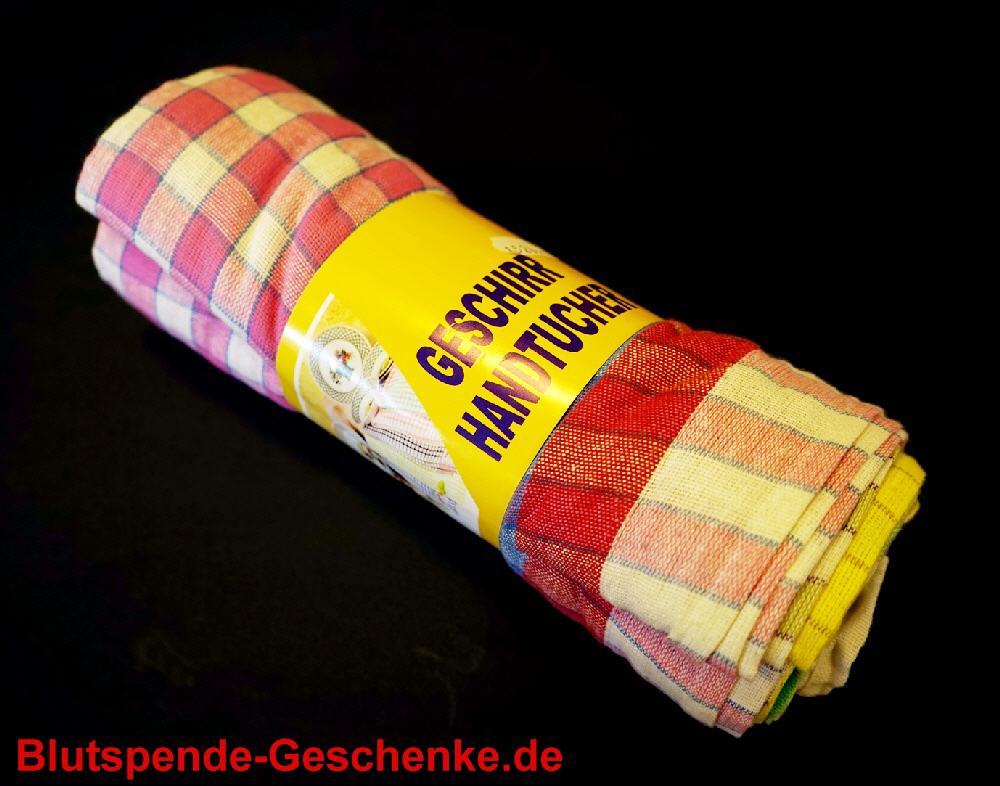 Blutspendegeschenk Geschirrtücher-Set