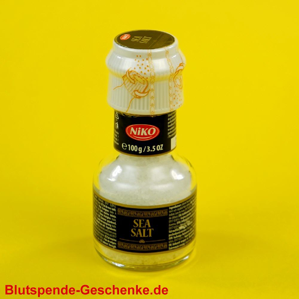 Blutspendegeschenk Gewürzmühle Meersalz