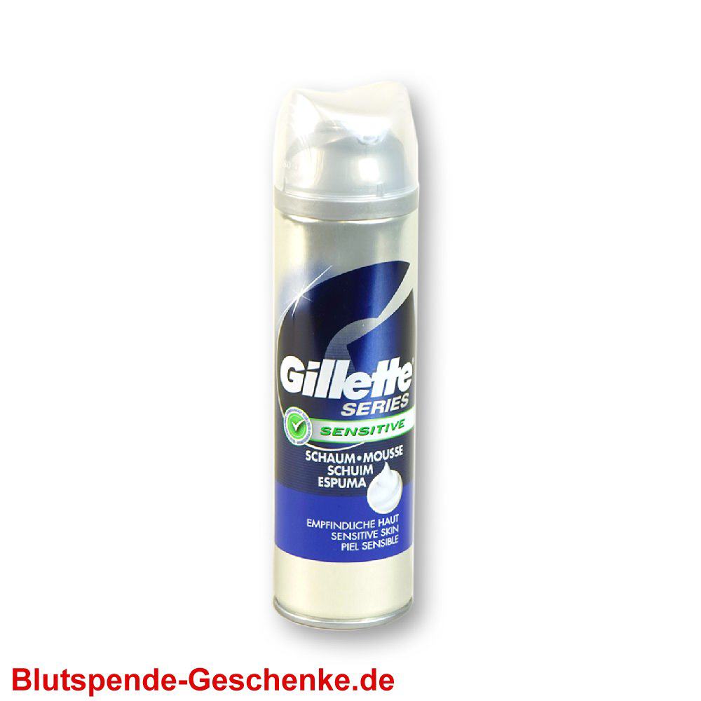 Blutspendegeschenk Gilette Rasierschaum