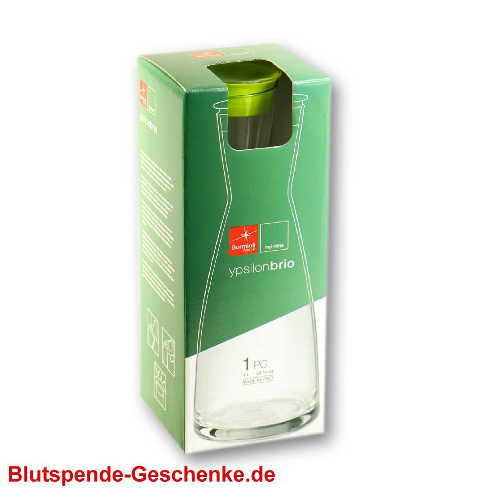 Blutspendegeschenk Wasserkaraffe