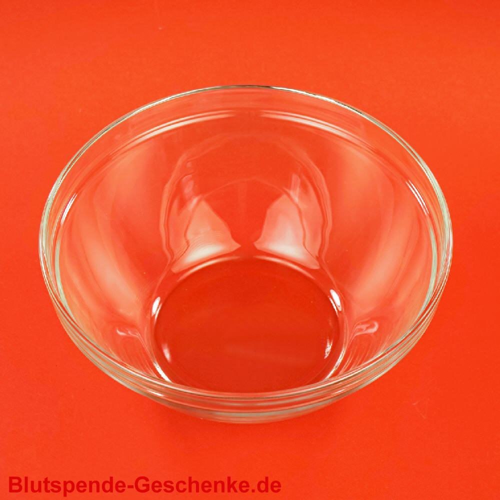 Blutspendegeschenk Glasschale 23 cm