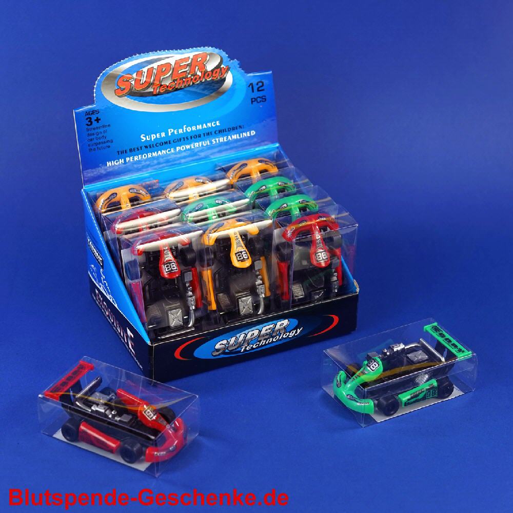 Blutspendegeschenk Go-Carts