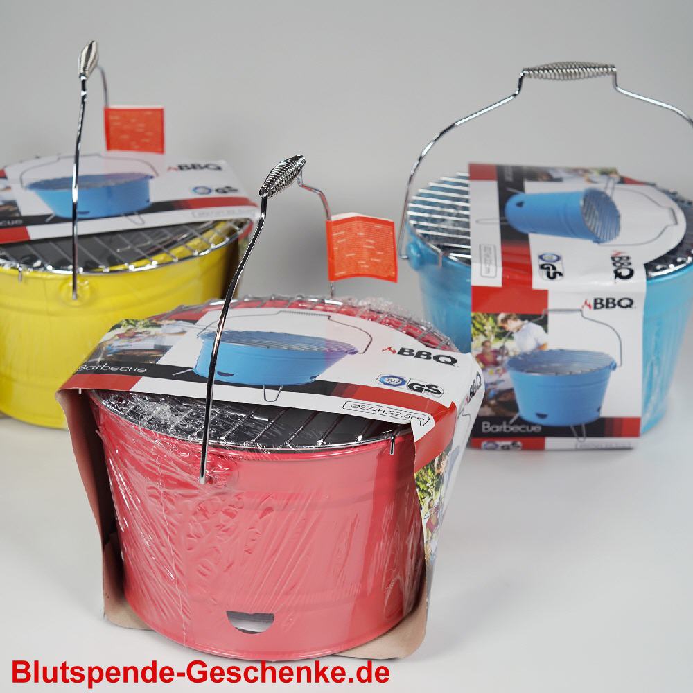 Blutspendegeschenk Trage-Grilleimer
