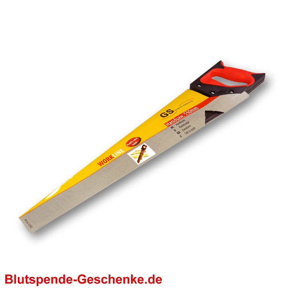 Blutspendegeschenk Säge 55 cm