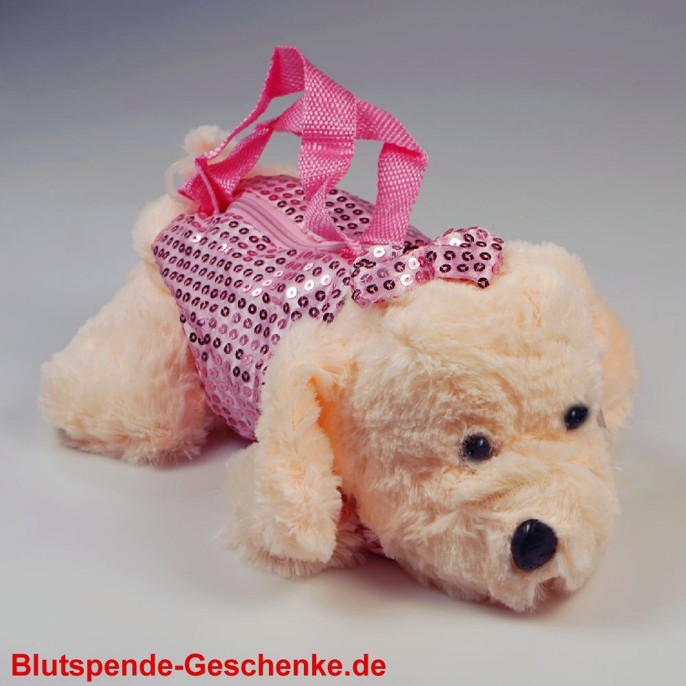 Blutspendegeschenk Plüschhund
