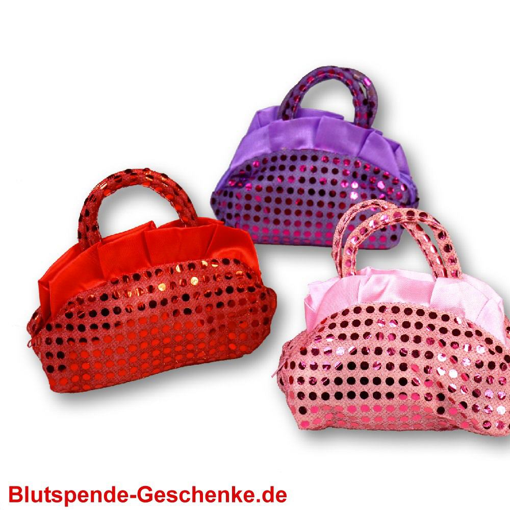 Blutspendegeschenk Handtasche Glitter