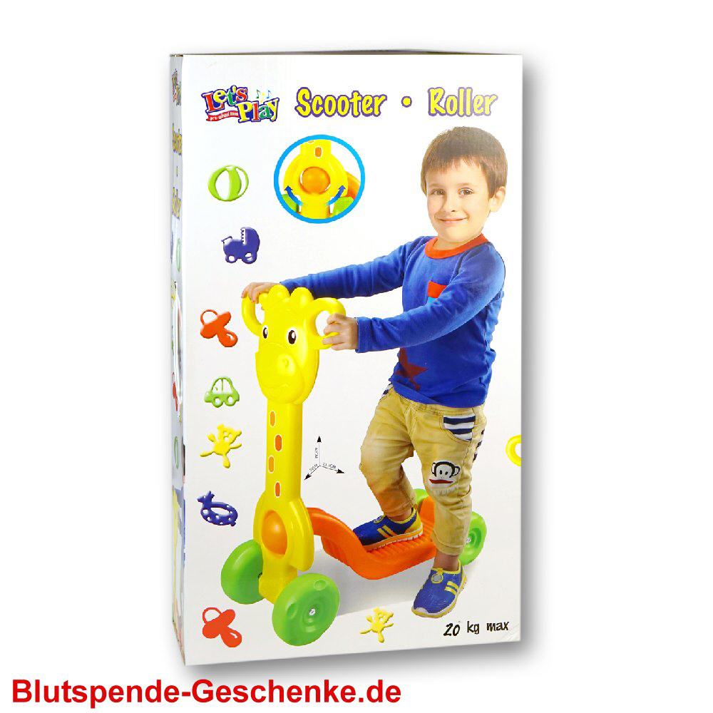 Blutspendegeschenk Roller für Kinder