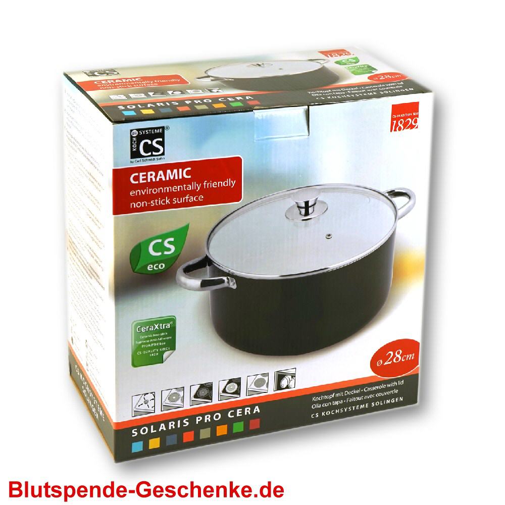 Blutspendegeschenk Kochtopf 28 cm