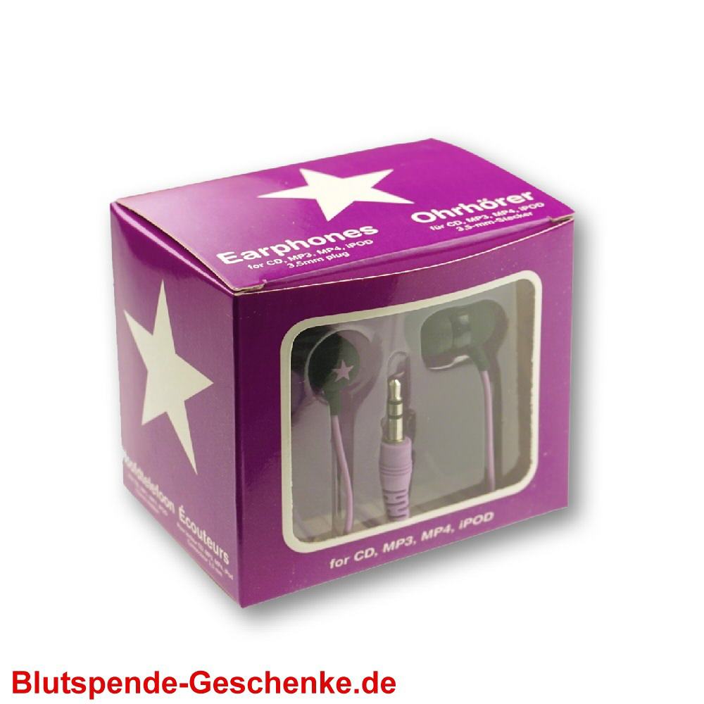 Blutspendegeschenk Kopfhörer