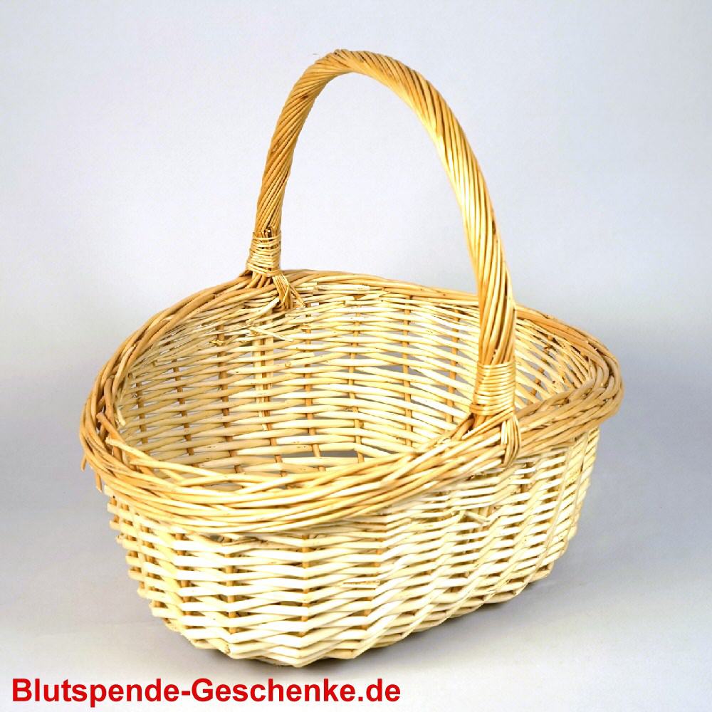 Blutspendegeschenk Flechtkorb