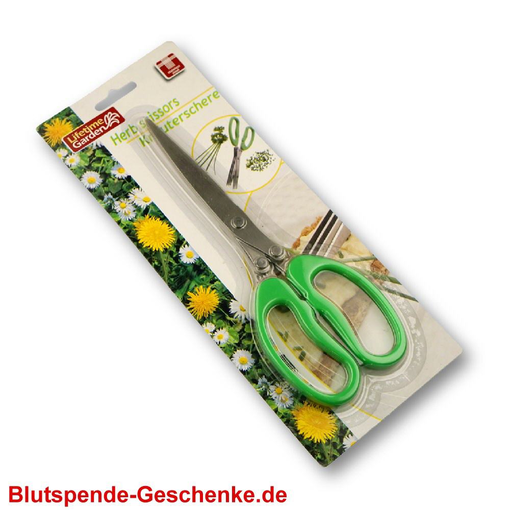 Blutspendegeschenk Kräuterschere