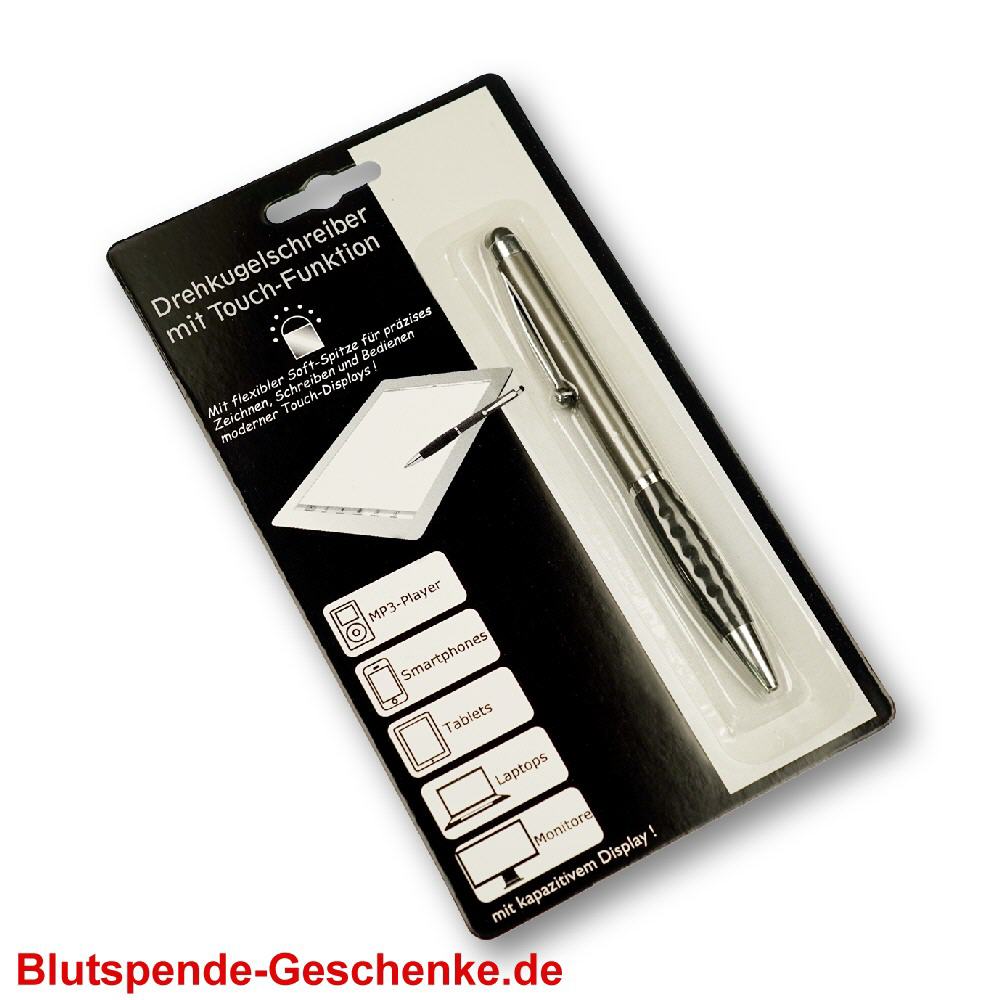Blutspendegeschenk Touch-Kugelschreiber