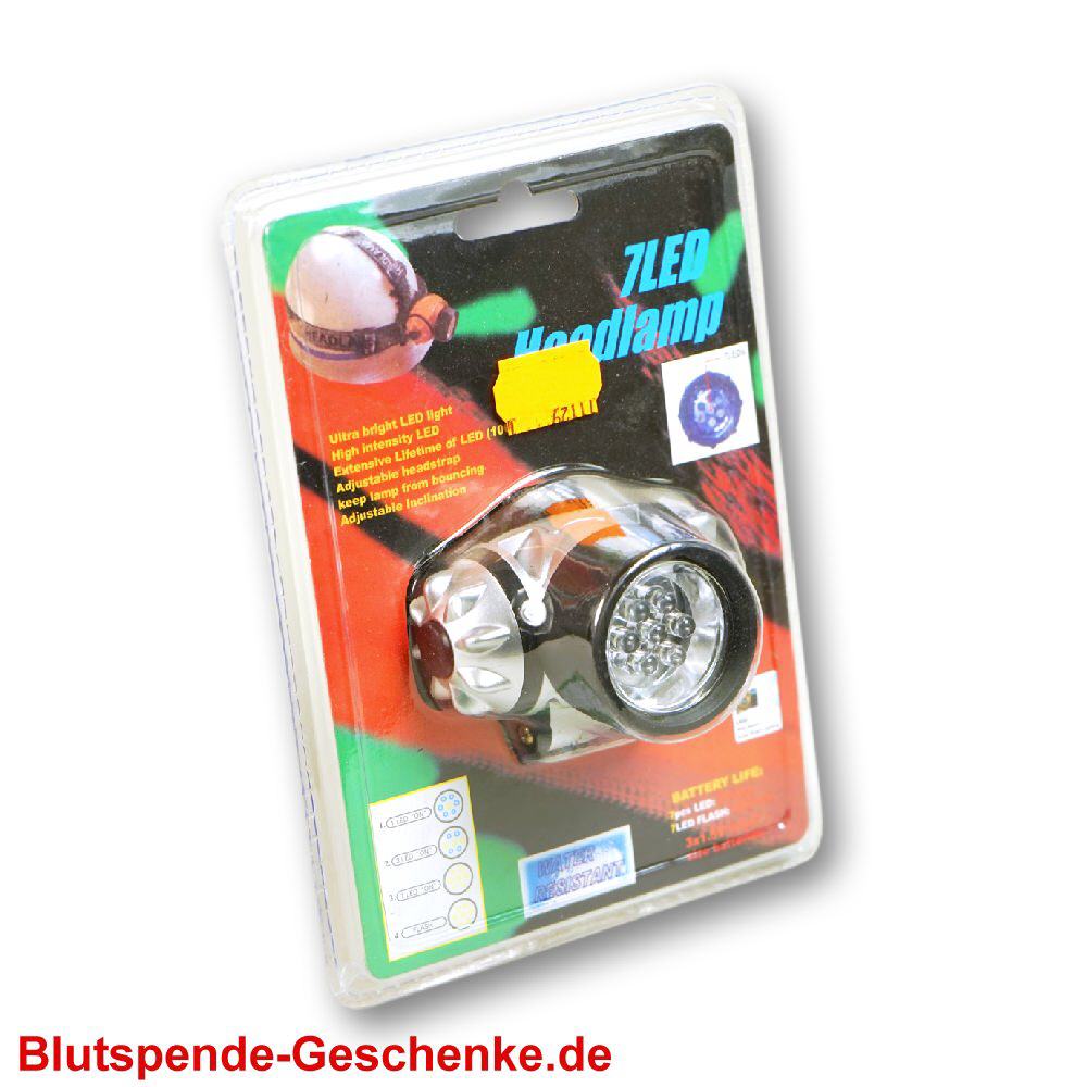 Blutspendegeschenk LED-Helmleuchte