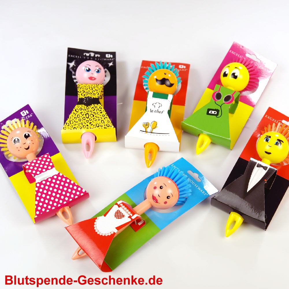 Blutspendegeschenk witzige Spülbürsten