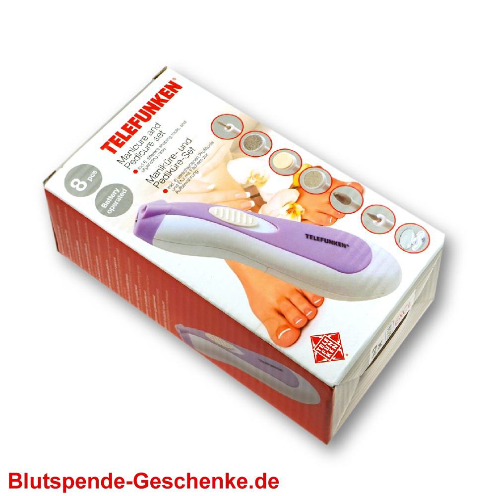 Blutspendegeschenk Manikür und Pedikür Set